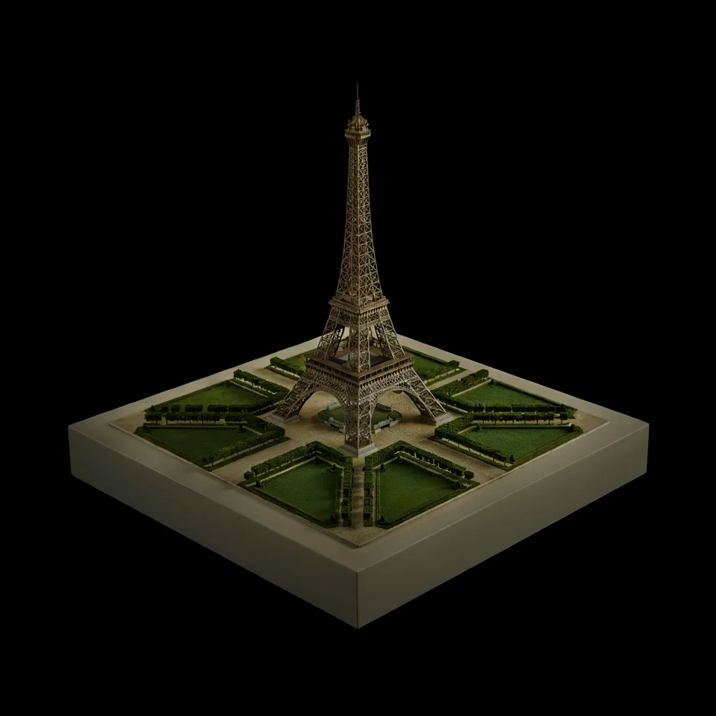 Generated Eiffel diorama
