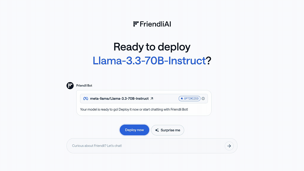 Try out Serverless Endpoints in the model deployment page