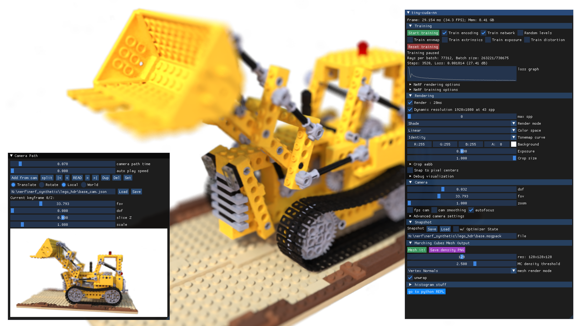 NeRF-to-mesh