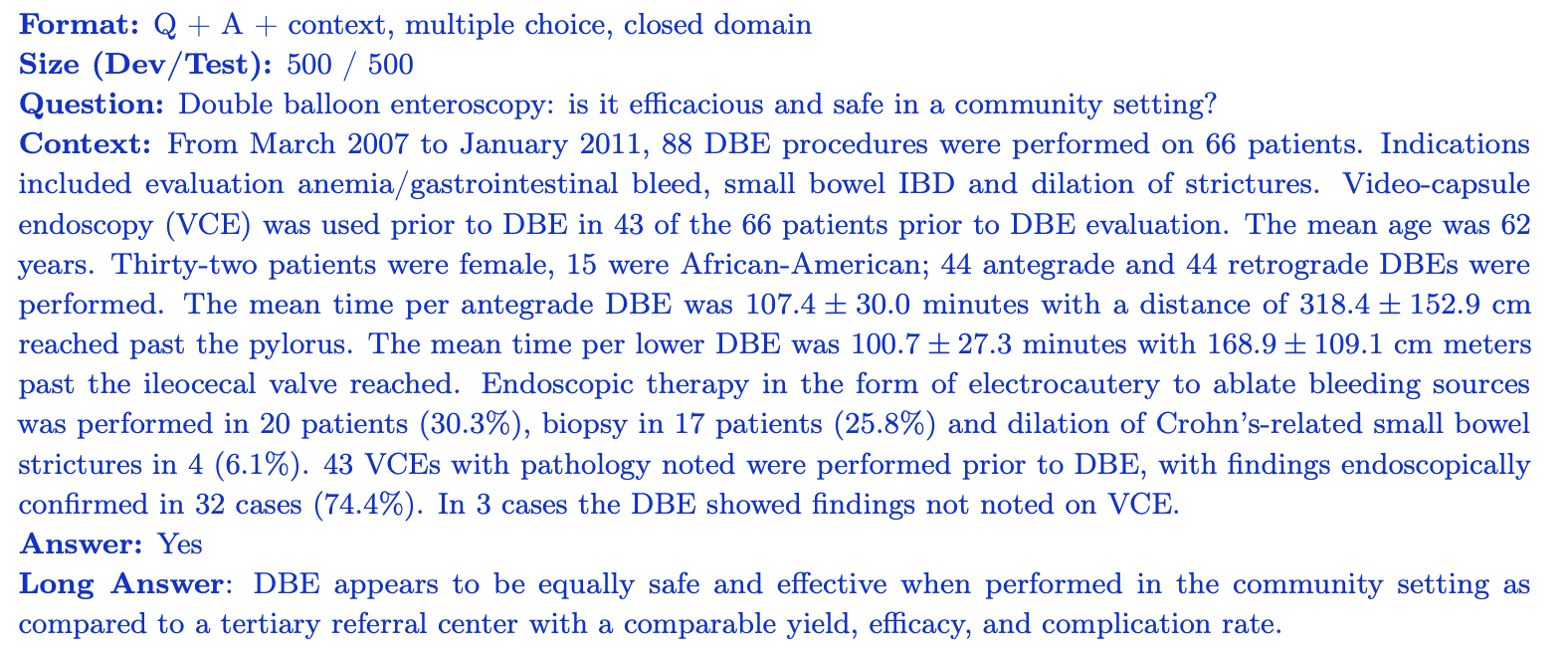 PubMedQA question