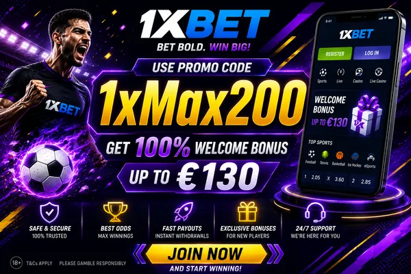 1xBet Register Promo Code: 1XMAX200 – Official Offer