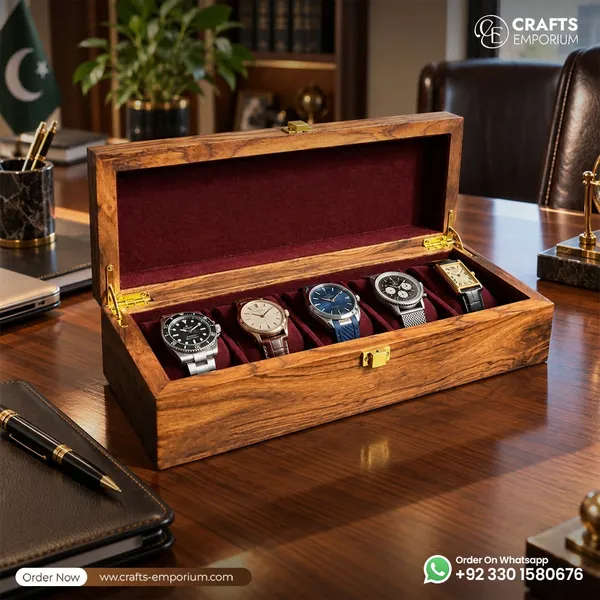 The Appeal of Handmade Wooden Watch Boxes in Pakistani Gift Shopping