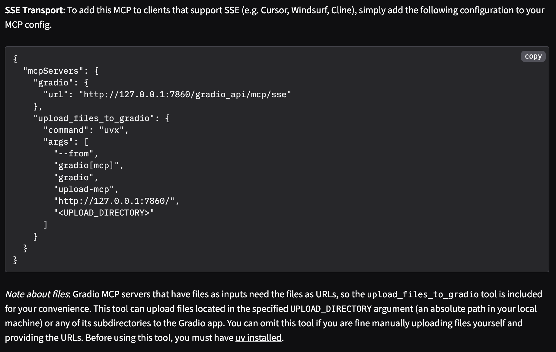 MCP Header Connection Page